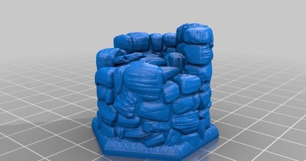 Gloomhaven Ecken Lähmung 3D Modelle Spielzeuge Spiele draussen thingiverse 3d print model - Mito3D