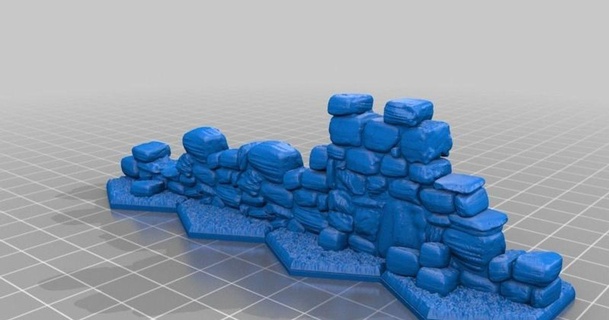 Gloomhaven Wände Lähmung 3D Modelle Spielzeuge Spiele draussen thingiverse Verlies 3d print model - Mito3D