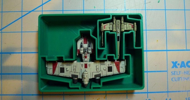 k-wing bin harbor freight organizer x-wing tmg paralepsis 3D Models Toys & Games Outdoor xwing thingiverse xwingtmg kwing 3d print model - Mito3D