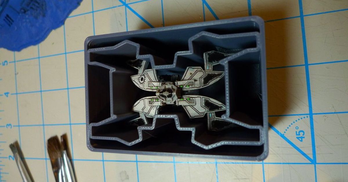 Starviper Behälter Hafen Fracht Veranstalter wing tmg Lähmung 3D Modelle Spielzeuge Spiele draussen xwing thingiverse xwingtmg 3D print model - Mito3D