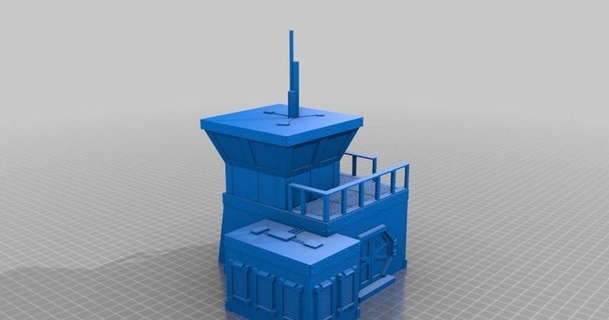 outpost 6 building 28mm gaming paralepsis 3D Models Toys & Games Outdoor terrain infinity warhammer 40k wargaming 3d print model - Mito3D