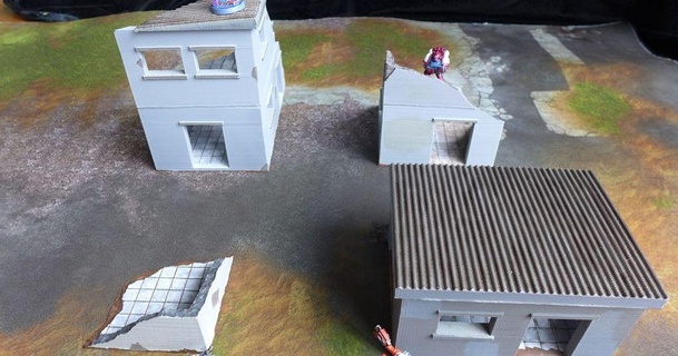Nidificazione urbano edifici 28mm giochi paralessi 3D Modelli giocattoli Giochi all'aperto infinito 40k wargaming thingiverse 3d print model - Mito3D