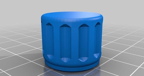 knob dampmaskin 3D Models Hobby & Makers Electronics music thingiverse mixerknob 3d print model - Mito3D