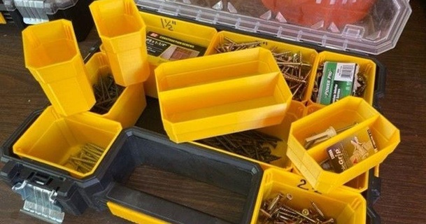 dewalt deep pro replacement nested cups smc 3D Models Hobby & Makers Tools organizer thingiverse 3d print model - Mito3D