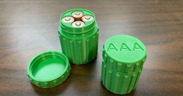 battery cases - screw 4 batteries smc 3D Models Household Other House Equipment thingiverse batteryholder 3d print model - Mito3D