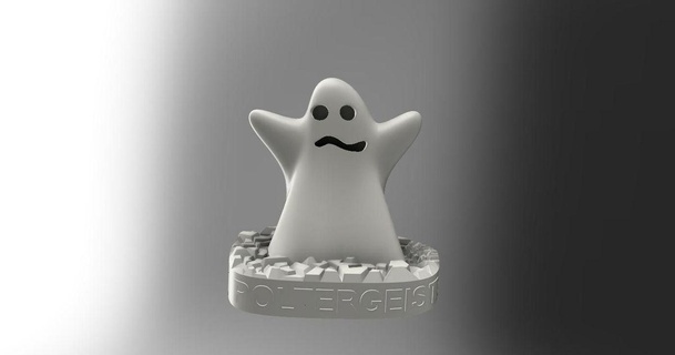 fantôme figure monstre esprit frappeur Halloween 3d embarrasser 3D modèles saisonnier dessins l'automne chasseurs fantômes 3d print model - Mito3D
