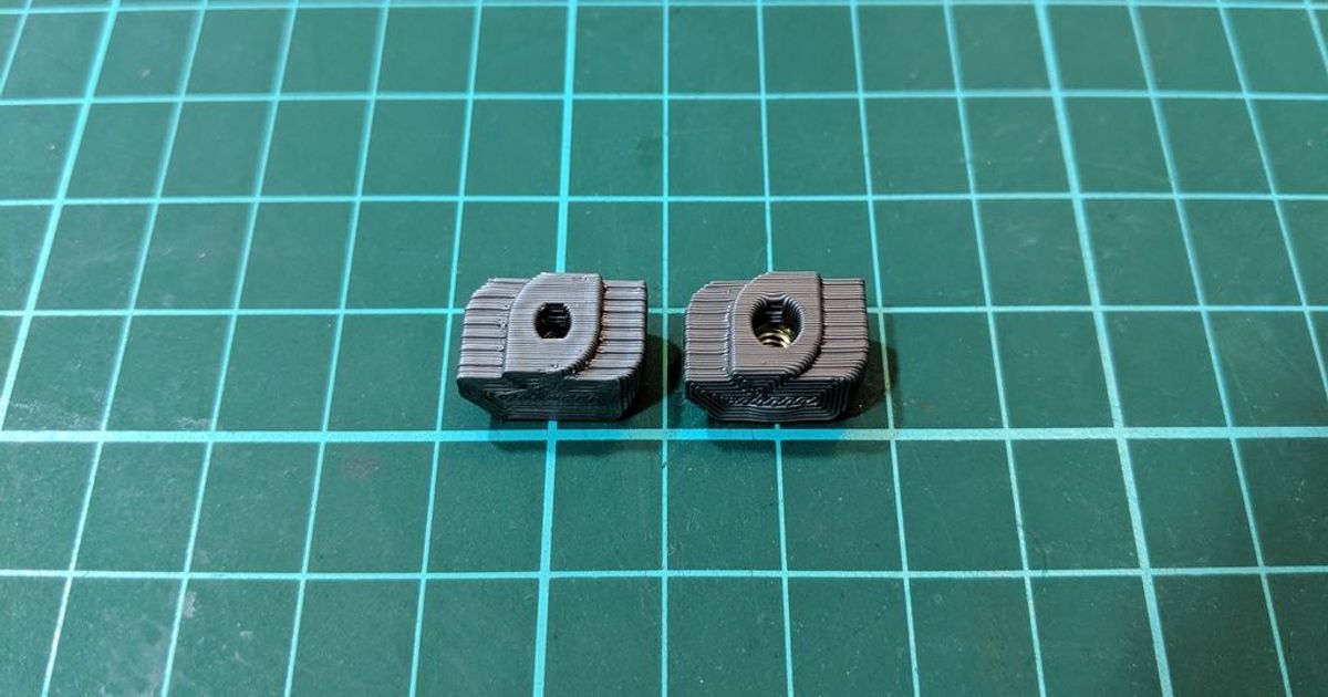 drop-in t-nut m3 m4 3030 profile 8x16mm arix 3D Models Hobby & Makers Other Ideas tnut thingiverse m3tnut m4tnut 3D print model - Mito3D