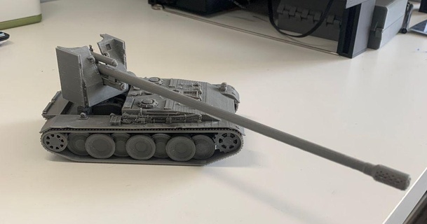 grade 15 mundo tanques Nêmesis 3D modelos tampo mesa miniaturas personagens monstros tanque Caracteres Alemanha grille15 3d print model - Mito3D