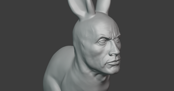 Paskalya Kaya Martin rigatoni 3D modeller Sanat tasarım heykeller tavşan Johnson 3d print model - Mito3D