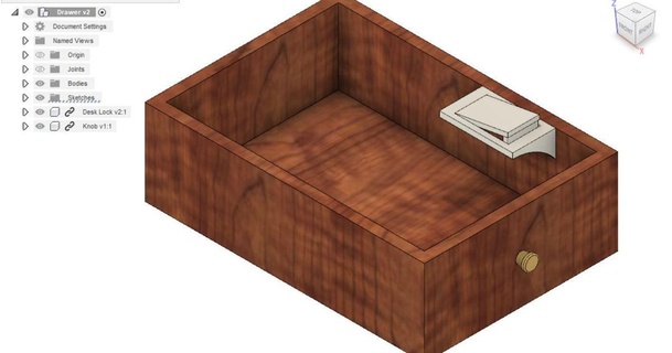 prank drawer lock piezo electrician 3D Models Household Office desk pranks 3d print model - Mito3D