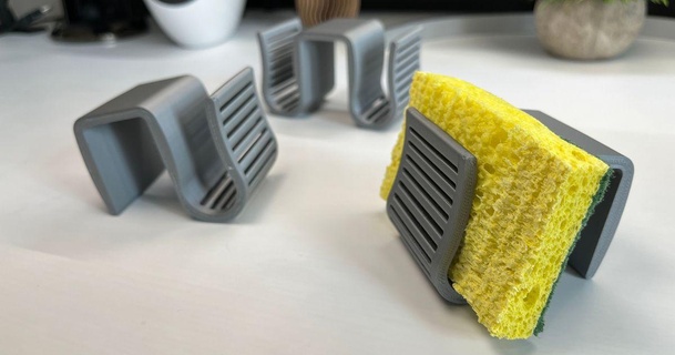 perforiert sinken Schwamm Halter Unterstützung Single + doppelt seitig 15mm 20mm Prise jake Reeves 3D Modelle Haushalt Küche Schwammhalter Spüle 3d print model - Mito3D