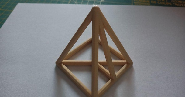 Pyramide se Quadrat Base st neuer kou eva Echo 3D Modelle Lernen Mathematik 3d print model - Mito3D