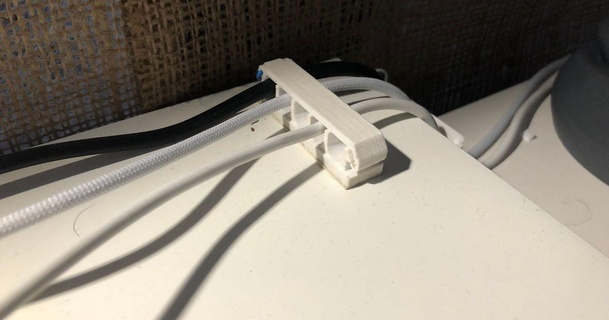 cable organizador soporte pa 3D modelos casa oficina 3d print model - Mito3D