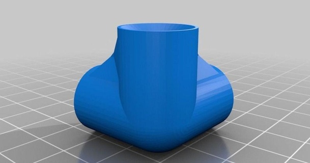 dowel bracket - three way william 3D Models Hobby & Makers Other Ideas thingiverse 3d print model - Mito3D