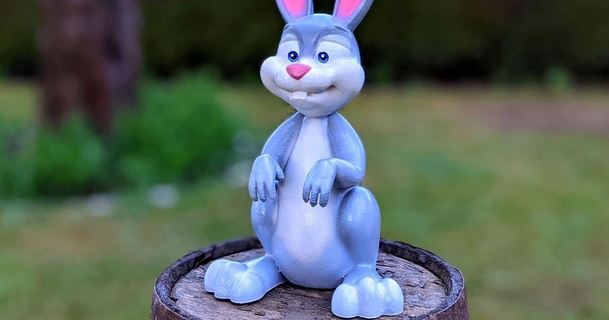 cartoon easter bunny garden creatures theming 3D Models Household Outdoor & Garden decoration rabbit funny 3d print model - Mito3D