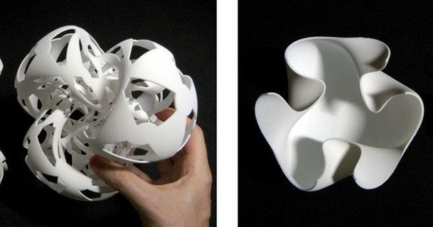 Klein çeyreklik çiftler pantolon altıgenler kendinden geçmiş 3D modeller öğrenme matematik şeytani 3d print model - Mito3D
