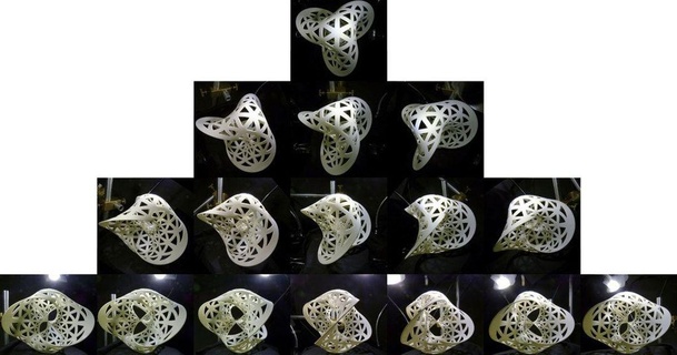 seifert Oberfläche 3 Torus Verknüpfung entzückt 3D Modelle Lernen Mathematik thingiverse 3d print model - Mito3D