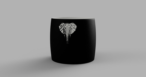 vaso Fleurs l fantasma atixx74 3D modelos casa decoração elefante vasemodo flores 3d print model - Mito3D