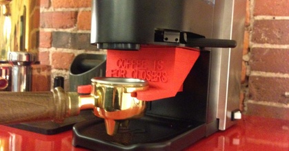 parametrik portafilter çatal Rancilio kayalık espresso öğütücü Timothy prestero indir Bedava stl model printablescom 3d modeller ev halkı mutfak Makerbot openscad pla yedek parça 3d print model - Mito3D