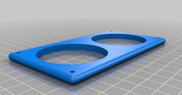 çift 2 ölçü tabak jjbunn 3D modeller hobi yapımcılar otomotiv şeytani 3d print model - Mito3D