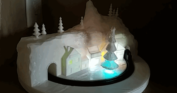allegro Natale 2019 regalo treno villaggio shermluge 3D Modelli stagione disegni inverno anni sherm 3d print model - Mito3D