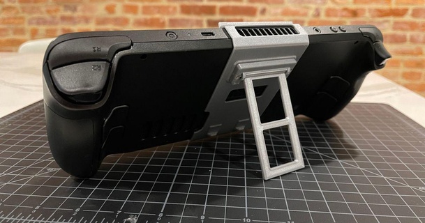 steam deck clip stand zacques 3D Models Gadgets Video Games videogame console valve 3d print model - Mito3D