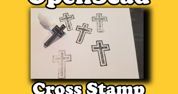 openscad cross stamp iqless 3D Models Art & Design Other Designs stamps 3d print model - Mito3D