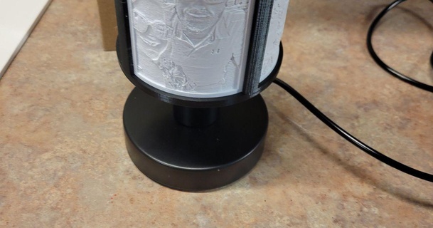 lamp lithophane gofishrd 3D Models Household Home Decor lampshade lithophaneholder 3d print model - Mito3D
