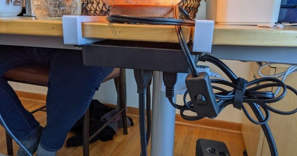 trond power strip desk mount chking 3D Models Household Office powerstrips 3d print model - Mito3D