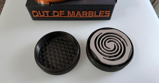 marbres Balle espace rangement base torsion fermer clé tour cylindre 3d mécanique jouets 3D modèles Jeux 3d print model - Mito3D