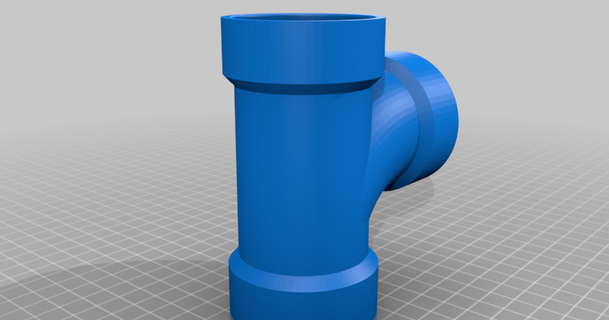 15 inch plastic plumbing fittings mikeeg 3D Models Household Other House Equipment thingiverse 3d print model - Mito3D