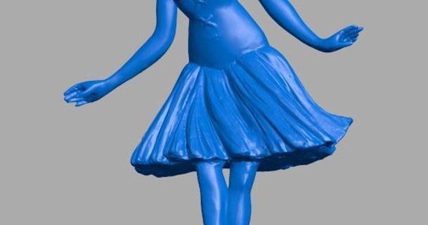 dans kız duymak franky 3D modeller Sanat tasarım heykeller 3d print model - Mito3D