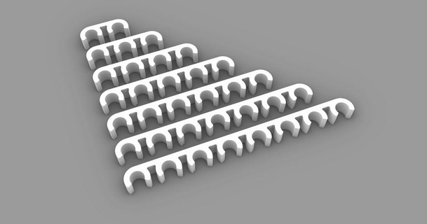 ptfe tube clip samotrel 3D Models Printers - Upgrades ptfetube ptfeguide ptfetubeorganizer 3d print model - Mito3D