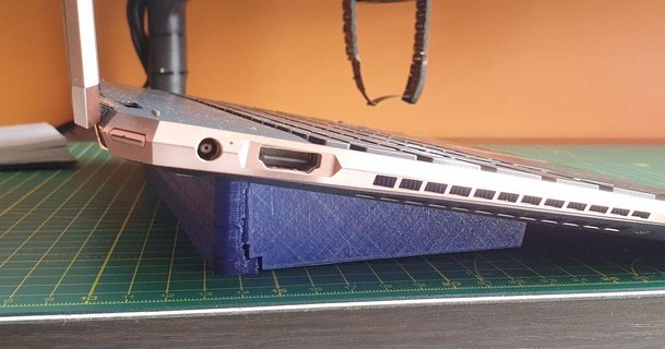 folding magnetic laptop stand ruler hazel 3D Models Gadgets Computers holder 3d print model - Mito3D