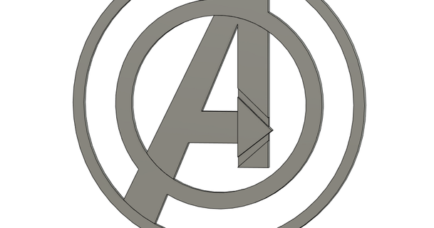 avengers logo nefaa 3D Models Art & Design 2D Plates Logos theavengers 3d print model - Mito3D