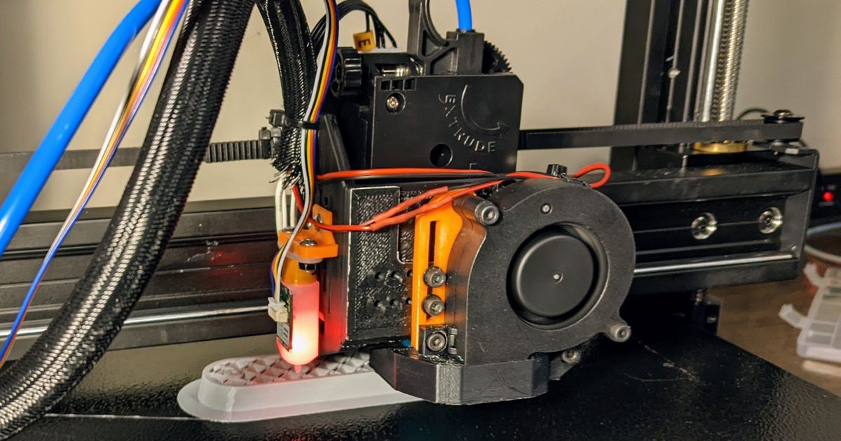 Kingroon kp5l ayarlanabilir hayran kanal Bltouch binmek ölümlü vombat 3D modeller yazıcılar yükseltmeler yanardağ e3dv6 3D print model - Mito3D