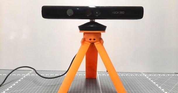 kinect 360 scanner tripod willis modifications 3D Models Gadgets Photo & Video holder scan adapter 3dscan 3d print model - Mito3D