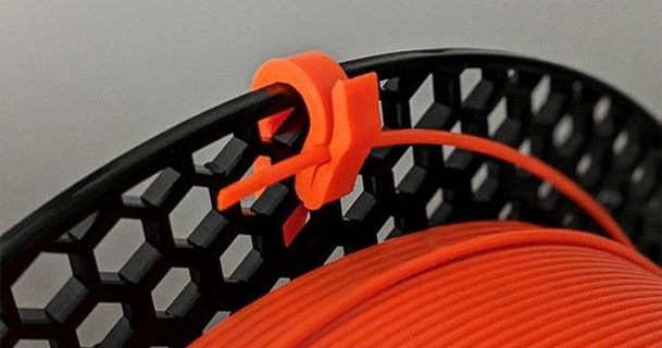 pequeña universal filamento acortar 3D modelos impresoras accesorios almacenamiento filamentos titular clip thingiverse 3d print model - Mito3D