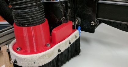 Shapeoko xcarve toz ayakkabı Andy forsberg indir Bedava stl model printablescom 3d modeller hobi yapımcılar mekanik parçalar cncdustcollector cncdustshoe tozluk icat edilebilirler sessiz kesim 3d print model - Mito3D