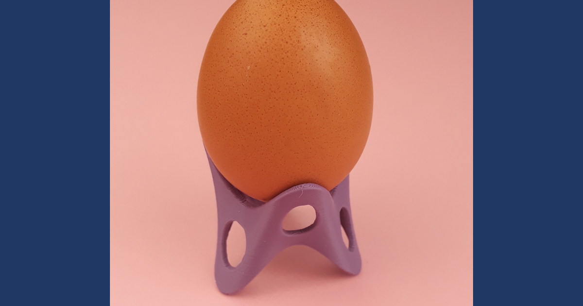huevo estante soporte orgánico rorys3d 3D modelos casa cocina Pascua Resurrección 3D print model - Mito3D
