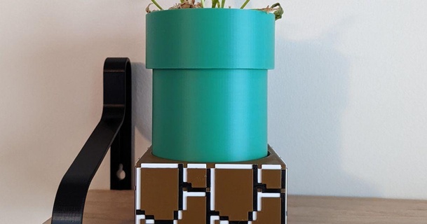 Mario ekici kuat Yazdır yarda 3D modeller ev halkı dekor malzemeli Süper boru 3d print model - Mito3D