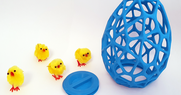biologique Oeuf vis bas Thomas 3d 3D modèles Ménage Accueil maison décor voronoi Pâques œuf 3d print model - Mito3D