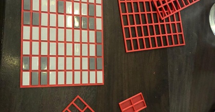 1x2 tile template 100up bazmarc download free stl model printablescom 3d models hobby & makers tools grid 1x2tile lego flags 3d print model - Mito3D