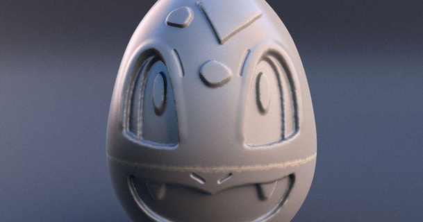 Pokemon Pasqua uovo bulbasaur acero 3d stampa 3D Modelli passatempo creatori idee thingiverse 3d print model - Mito3D