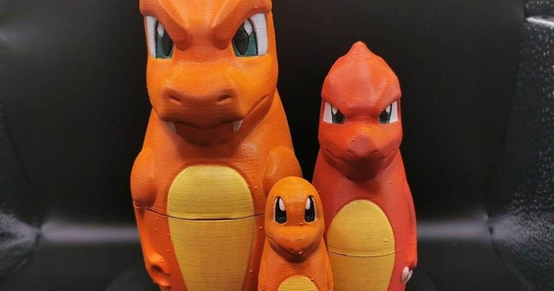charizard pokenesting doll maple 3d printing 3D Models Hobby & Makers Other Ideas pokemon charmander model thingiverse easyprint 3d print model - Mito3D