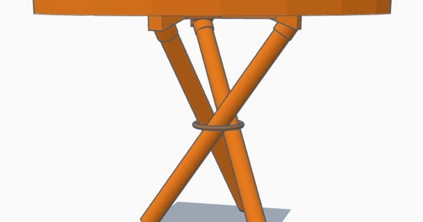 3 cruzado piernas mesa yrrkon 3D modelos casa vivo habitación 3d print model - Mito3D