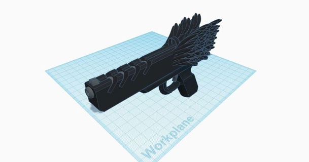 crow pistol cat many faces 3D Models Costumes & Accessories Props fantasy gun thingiverse untested 3d print model - Mito3D