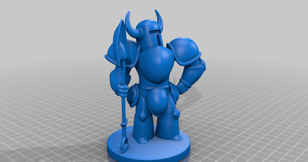 pá cavaleiro reparado cdeox 3D modelos arte Projeto esculturas reddit thingiverse shovelknight 3d print model - Mito3D