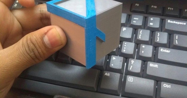 illusion 4 cube cdeox 3D modèles art conception dessins chose universelle d'optique 3d print model - Mito3D