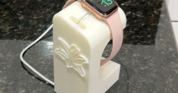 Mela orologio caricabatterie supporto zeecia 3D Modelli passatempo creatori elettronica titolare 3d print model - Mito3D